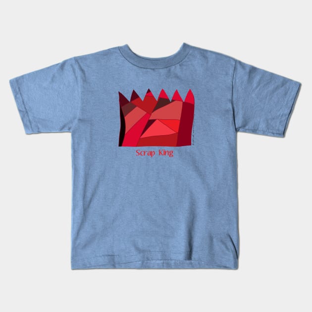 Scrap King Kids T-Shirt by Hillside Stitches